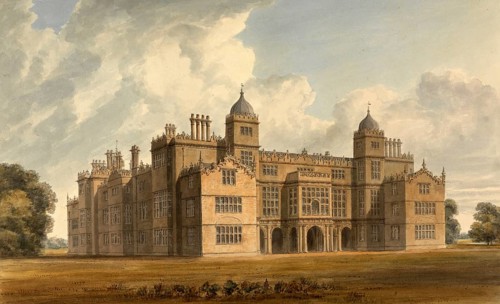 South West View of Charlton House, Wiltshire, the Seat of the Earl of Suffolk, England, digitally