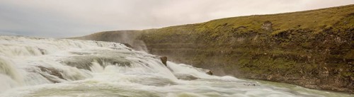 Gullfoss waterfall. A waterfall located in the canyon of the Hvítá river in southwest Iceland