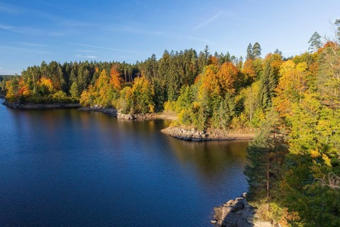 Ottenstein reservoir, Rastenfeld, lower Austria, Austria, Europe