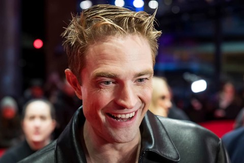 Robert Pattinson gives an interview on the red carpet at the Special Gala of the film Mickey 17 at