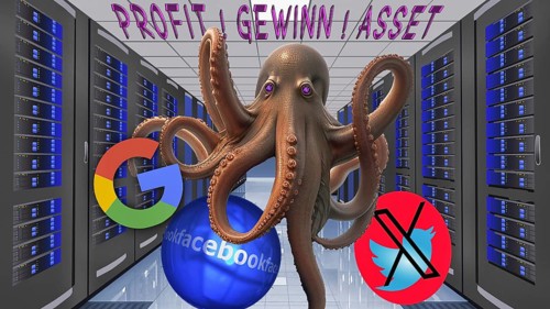 Symbolic image, Octopus - octopus as (a) Social media, mobile phone, smartphone, socialmedia, Elon
