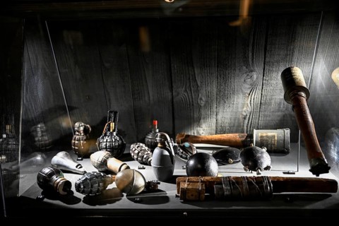 Exhibits in the Memorial de Verdun, Museum, First World War, Verdun, Grand Est region, France,