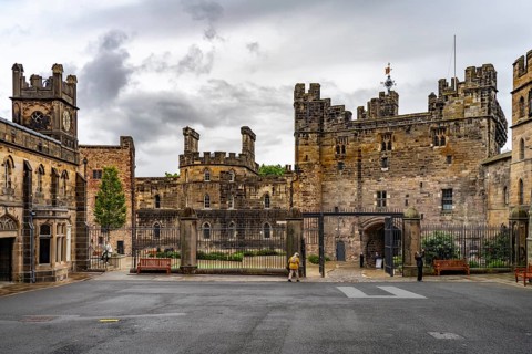 Lancaster Castle in Lancaster, Lancashire, England, Great Britain