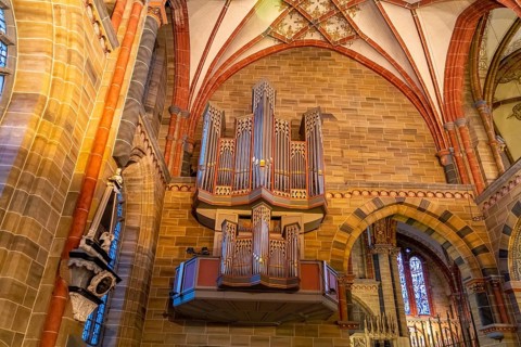 Church organ of Bremen's St Peter's Cathedral, Free Hanseatic City of Bremen, Germany, Europe