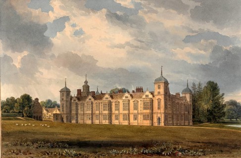 North East View of Blickling Hall, Norfolk, the Seat of the Very Honourable Lord Suffield, England,