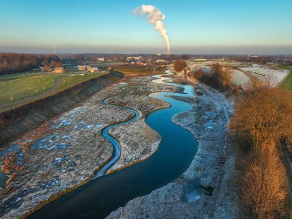 Recklinghausen, Castrop-Rauxel, North Rhine-Westphalia, Germany, winter landscape, EMSCHERLAND