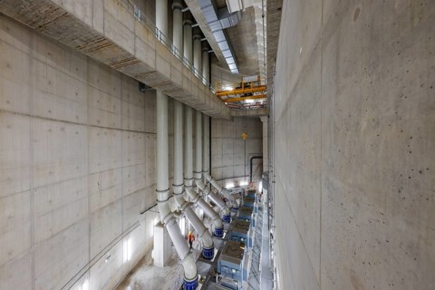 Oberhausen, Ruhr area, North Rhine-Westphalia, Germany - Emscher conversion, new Emscher AKE sewer,