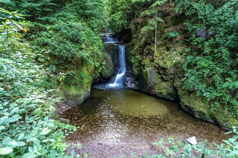 The Geroldsau Waterfall, Geroldsau, Baden-Baden, Baden-Württemberg, Germany, Europe