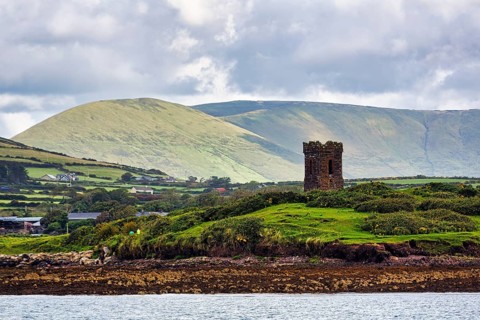 Tower Hussey's Folly, Dingle Bay, Dingle Peninsula, County Kerry, Slea Head Drive, Wild Atlantic