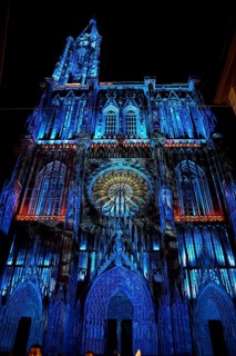 Illumination of the Cathédrale Notre Dame de Strasbourg, Strasbourg Cathedral, Unesco World