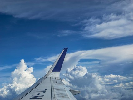 Wings above the clouds, Batik Air, Indonesia, Asia