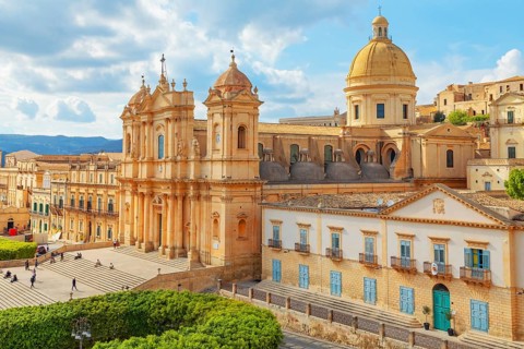 San Nicolò Cathedral, Noto, Noto Valley, Sicily, Italy, Europe