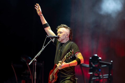 Tim McIlrath, singer, guitarist, Rise Against, indie rock band, USA, tour 2025, concert, 12