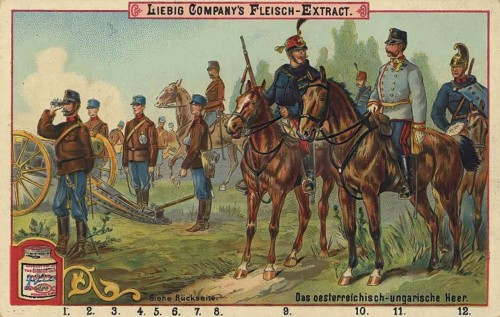 Picture series The Austro-Hungarian Army, Liebig picture, digitally restored reproduction of a