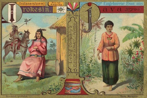 Picture series Noble woman from all over the world, Iroquois from the North American Indian tribe