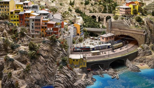 Riomaggiore in Miniatur Wunderland Hamburg, Germany, Europe