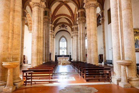 Pineza cathedral, Unesco world heritage site Historic village of Pienza Italy