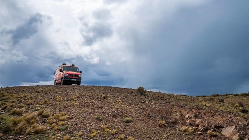 4x4 camparían at Cabo Dos Bahías, Chubut, Argentina, South America