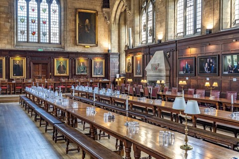 Balliol College Dining Hall, University of Oxford, Oxford, Oxfordshire, England, Great Britain