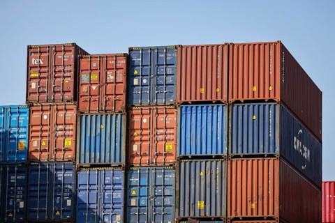 Duisburg, North Rhine-Westphalia, Germany, Port of Duisburg, container port, duisport logport, two