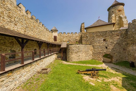 Lubovna Castle, built at the end of the 13th century. Station 6 and 7, Western Renaissance bastion