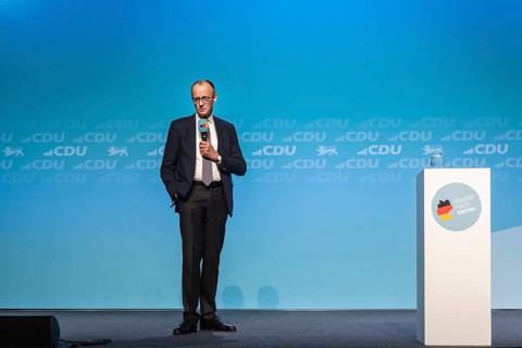 New Year's reception of the CDU with chancellor candidate Friedrich Merz in Künzelsau. The Federal
