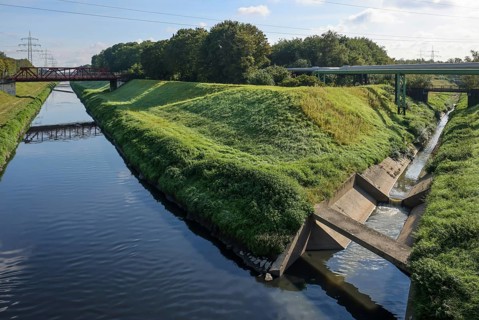 Essen, North Rhine-Westphalia, Germany - The Emscher has been completely free of wastewater since