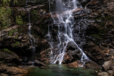 Froda Waterfall, Cascata La Froda, Sonogno, Verzasca Valley, Valle Verzasca, Canton Ticino,