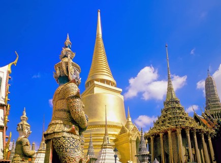 Wat Phra Kaew temple, Grand Palace, Bangkok, Thailand, Asia