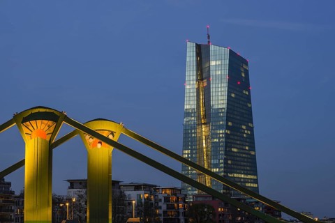 European Central Bank, Architect Coop Himmelblau, Frankfurt am Main, Hesse, Germany, Europe