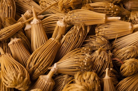 Dried plant flowers as natural toothpicks, Ouarzazate, Morocco, Africa