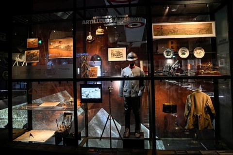 Exhibits in the Memorial de Verdun, Museum, First World War, Verdun, Grand Est region, France,