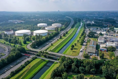 Bottrop, North Rhine-Westphalia, Germany - The Emscher has been completely free of wastewater since