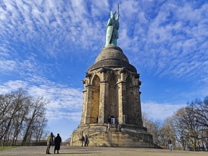 Hermannsdenkmal, Hiddesen, Detmold, Teutoburg Forest, North Rhine-Westphalia, Germany, Europe