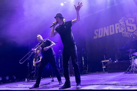 Sondaschule, Ska Punk Rock Band, Germany, Costa Cannabis (Tim Kleinrensing), Singer, concert, 12.02