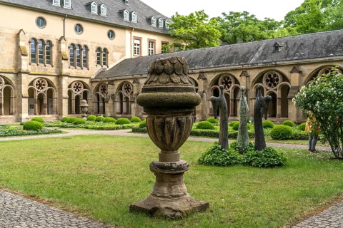 Cloister of St Peter's Cathedral, UNESCO World Heritage Site in Trier, Rhineland-Palatinate,