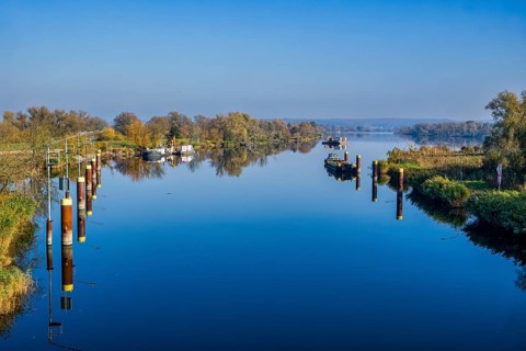 Schwedter Querfahrt, Lower Oder Valley National Park, Schwedt, Brandenburg, Germany, Europe