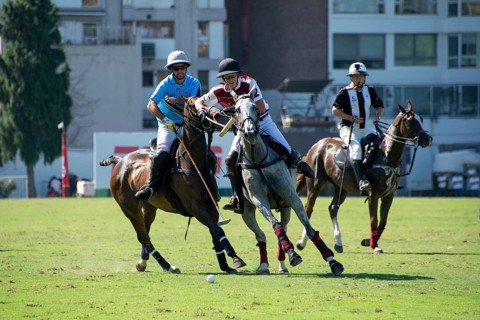 Scene from the 131st Argentine Open Polo Championship (Spanish: Campeonato Argentino Abierto de