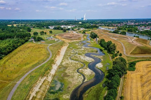 Recklinghausen, Castrop-Rauxel, North Rhine-Westphalia, Germany, EMSCHERLAND construction project,