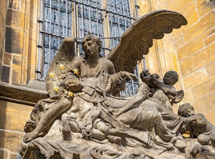 Cenotaph of John of Nepomuk, St. Vitus Cathedral, Prague - Praha, Czech Republic, Europe