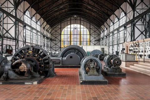 Dortmund, North Rhine-Westphalia, Germany - Machine hall. LWL Zollern Colliery Industrial Museum.