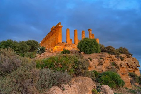 Temple of Juno, Valley of Temples, Agrigento, Sicily, Italy, Europe