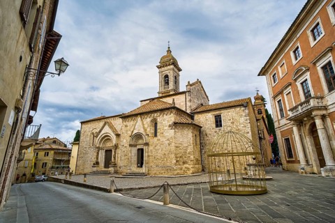Collegiata Church, San Quirico d'Orcia, Tuscany, Italy, Europe