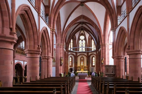 Amoeneburg, Hesse, Germany, Catholic Church Amoeneburg. St John the Baptist. Amöneburg is a small