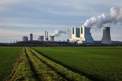 Grevenbroich, North Rhine-Westphalia, Germany, RWE Power AG Neurath power plant, lignite-fired