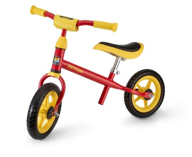 Kettler children's bike in front of a white background, studio shot