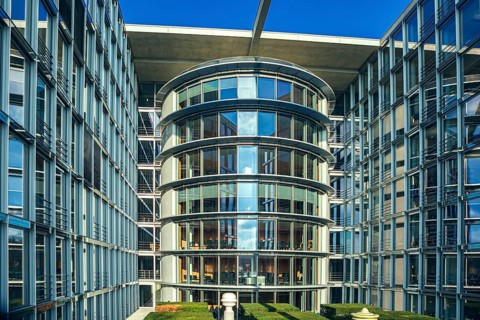Bundestag and Paul Löbe House in Berlin, Germany, Europe