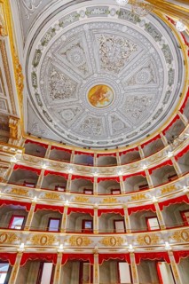 Interior of Noto Theatre, Noto, Noto Valley, Sicily, Italy, Europe