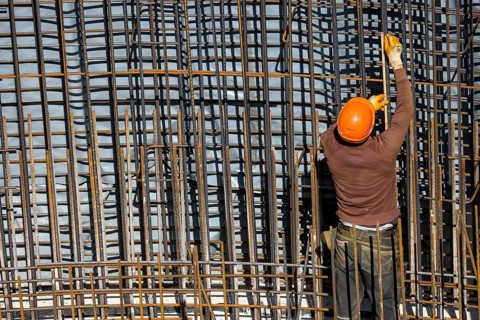 Essen, North Rhine-Westphalia, Germany, construction industry, construction workers working on a