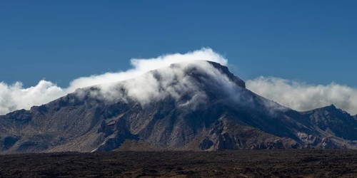 The summit of Montaña Guajara, also: Alto de Guajara, 2715m, crater walls, Caldera de las Cañadas,